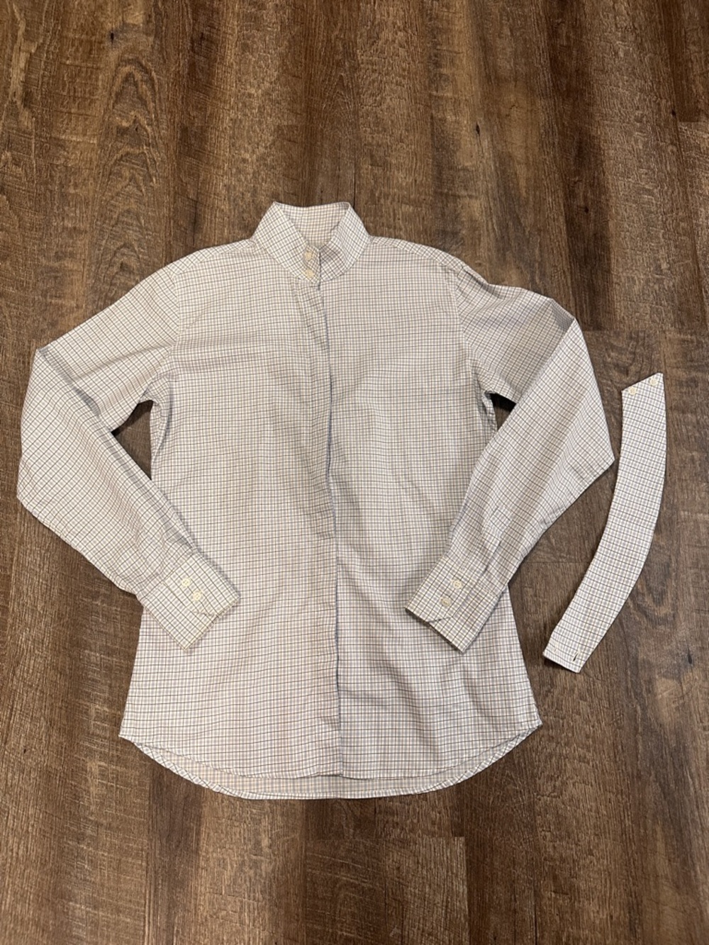 Marigold Riding Apparel Women’s Dress Equestrian Show Shirt Extra Collar Size 8